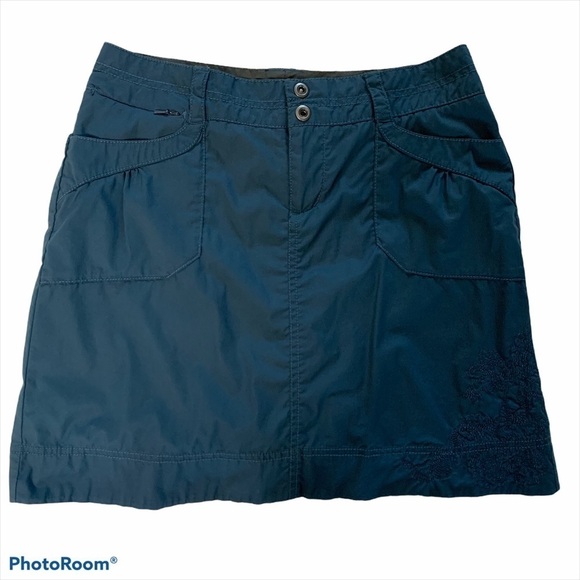 REI Embroidered Cargo Active 5 Pocket Skirt Size 2 - Picture 1 of 12